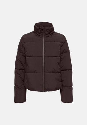 JDY Piumino chocolate-marrone da donna con collo alto imbottito e chiusura con zip integrale 15376707 CHTO JDY 