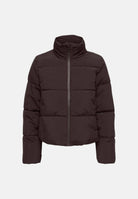 JDY Piumino chocolate-marrone da donna con collo alto imbottito e chiusura con zip integrale 15376707 CHTO JDY 
