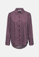 JDY Camicia JDYSERENA Port Royale, bordeaux, da donna con fantasia a righe verticali 15380444 PO JDY 