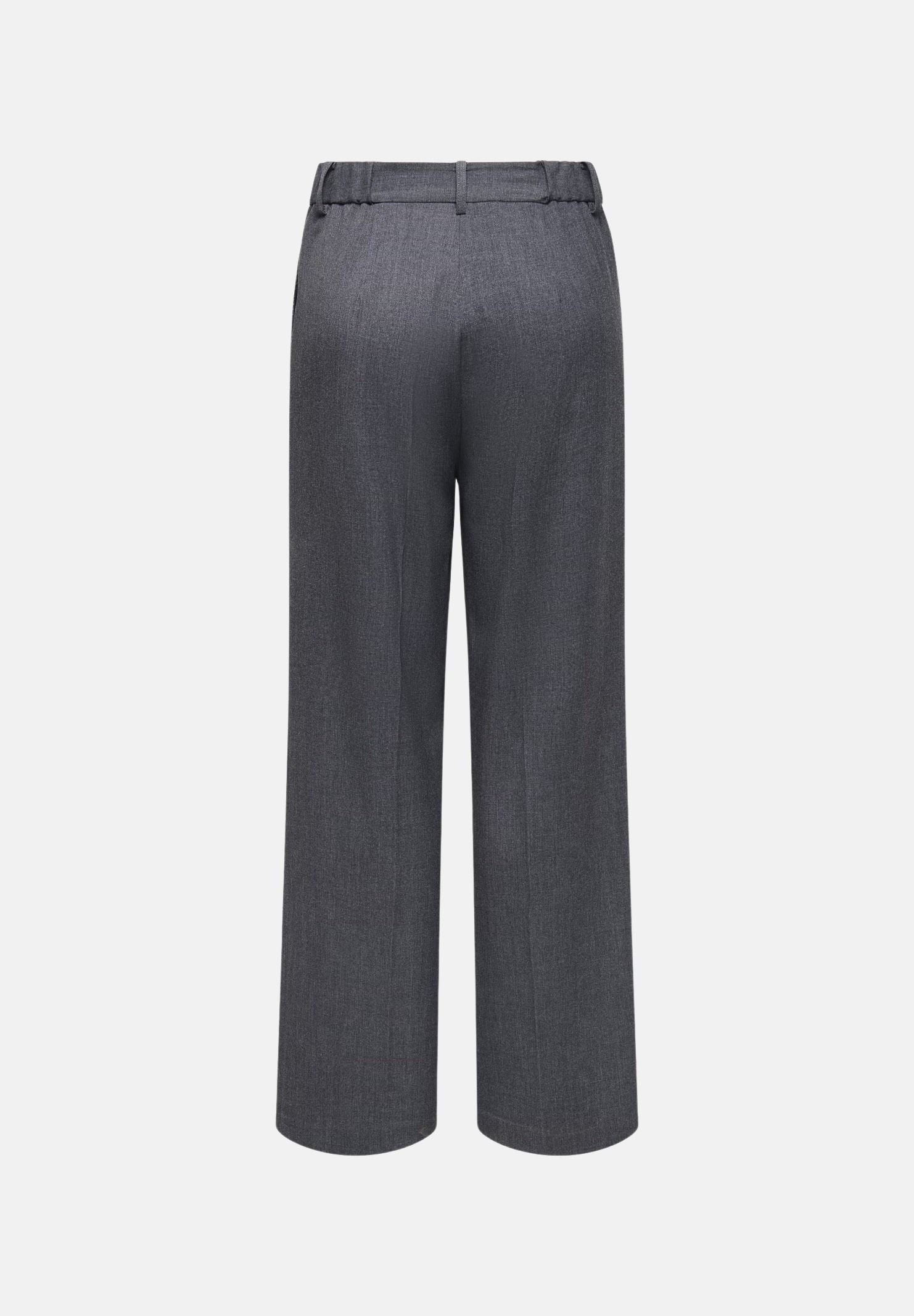 JDY Pantaloni JDYVALERIE grigi per donna con vita alta e gamba ampia 15380493 DAGR JDY 