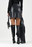 JDY Gonna JDYELLA corta  in ecopelle nera da donna 15382859 CHPL JDY 