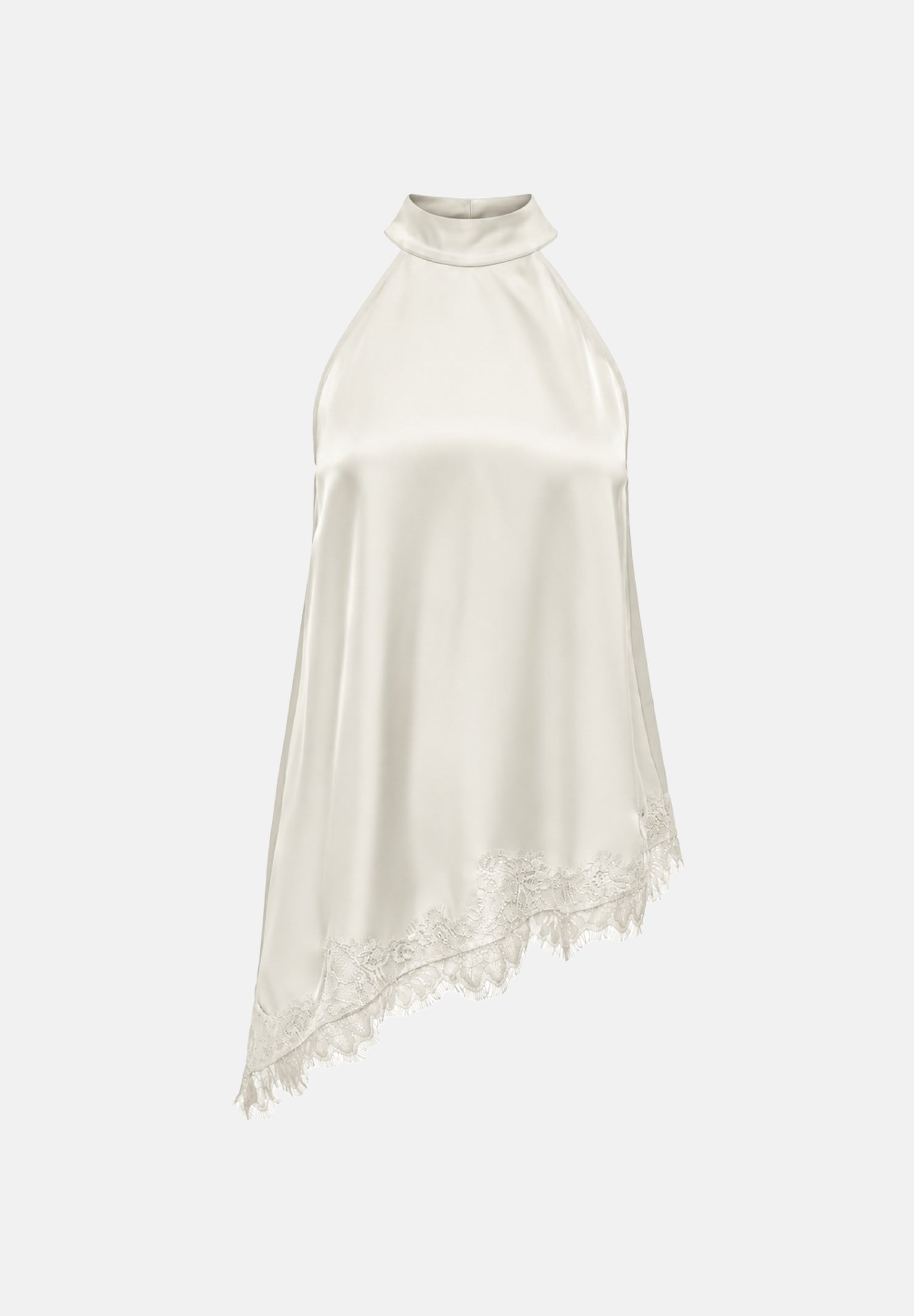 JDY Top JDYDENISE bianco-panna da donna con taglio asimmetrico 15385285 PU JDY 
