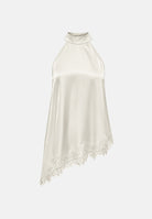 JDY Blusa JDYDENISE bianco-panna da donna con taglio asimmetrico 15385285 PU JDY 