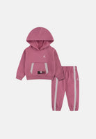 JORDAN Tuta All Star rosa per neonato con felpa con cappuccio, tasca a marsupio e pantaloni coordinati. 15G258 P9I JORDAN 