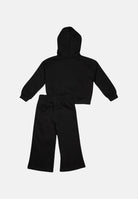 JORDAN Tuta BROOKLYN FLEECE FULL-ZIP SET Black nera per bambino e bambina, con felpa con cappuccio, zip integrale e pantaloni ampi. 35G027 023 JORDAN 