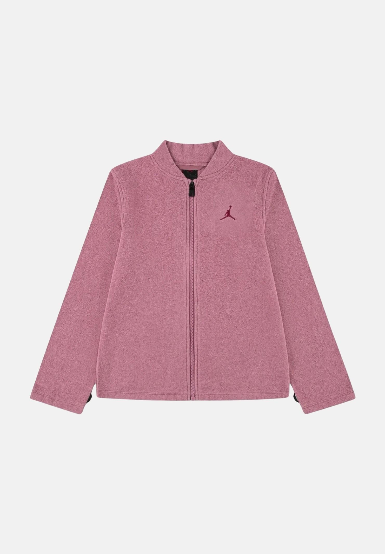 JORDAN Giacca a vento  rosa da bambina con cappuccio protettivo e pannelli laterali trapuntati 45F912 ADZ JORDAN 