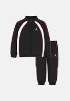 JORDAN Tuta color block nera per bambino e bambina con giacca full zip, profili a contrasto e pantaloni coordinati. 85G286 023 JORDAN 