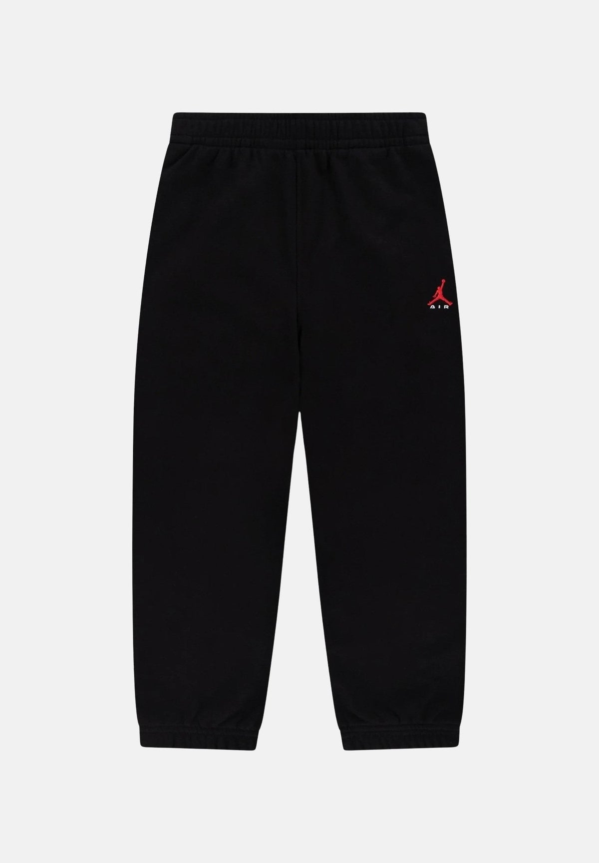 JORDAN Pantaloni BROOKLYN Black neri per bambino e bambina, con logo Jumpman rosso, vita elasticizzata e gamba comoda.<BR/> 95G056 023 JORDAN 