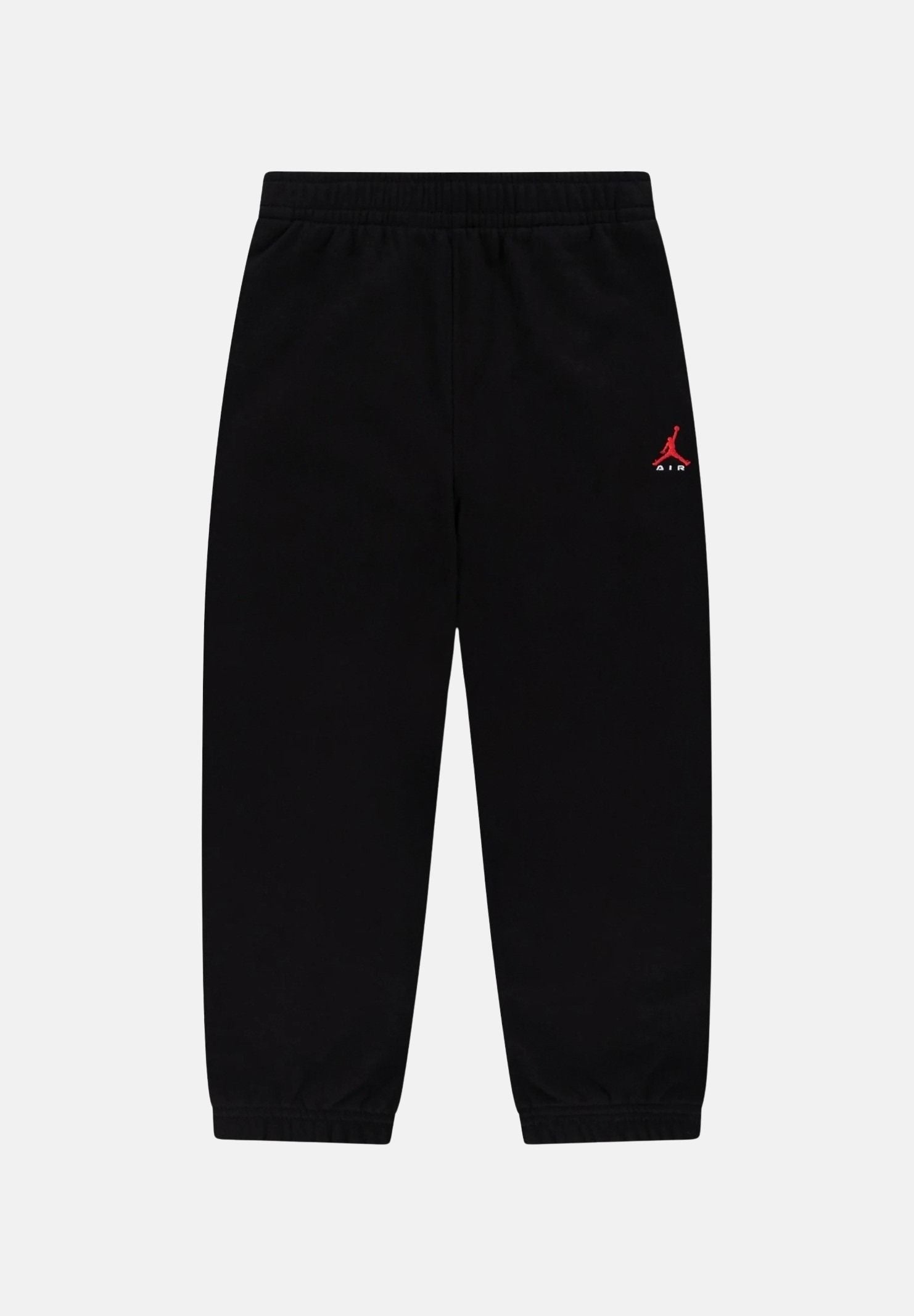 JORDAN Pantaloni BROOKLYN Black neri per bambino e bambina, con logo Jumpman rosso, vita elasticizzata e gamba comoda.<BR/> 95G056 023 JORDAN 