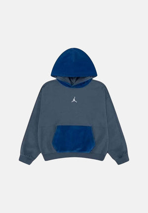 JORDAN Felpa con cappuccio blu per bambino e bambina con tasca a marsupio. 95G281 UN4 JORDAN 