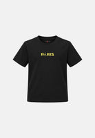 JORDAN T-shirt PSG PARIS LBR SS TEE Black nera bambino , con girocollo, maniche corte e scritta PARIS sul petto.<BR/> 95G597 023 JORDAN 