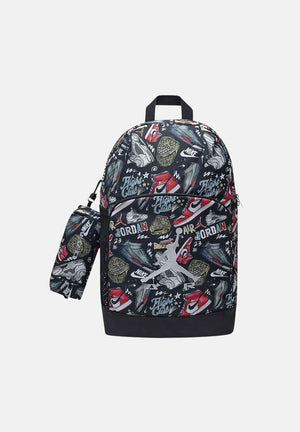 JORDAN Zaino BIG KIDS' AIR RAID BACKPACK multicolor per uomo e bambino con fantasia all-over grafica 9A9250 KR5 JORDAN 