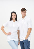 LACOSTE Polo bianca per uomo e donna con patch logo coccodirllo 1212 001 LACOSTE 