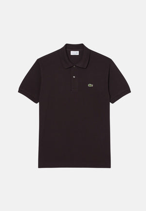 LACOSTE Polo marrone per uomo e donna con patch logo coccodrilo 1212 3LA LACOSTE 