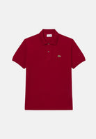 LACOSTE Polo bordeaux per uomo e donna con patch logo coccodirllo 1212 476 LACOSTE 