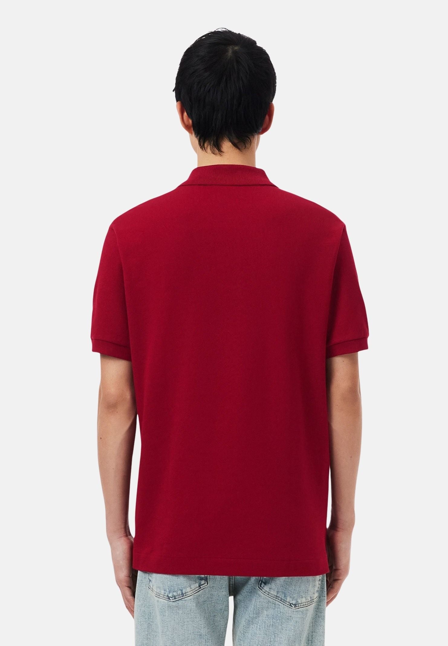 LACOSTE Polo bordeaux per uomo e donna con patch logo coccodirllo 1212 476 LACOSTE 