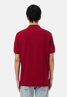 LACOSTE Polo bordeaux per uomo e donna con patch logo coccodirllo 1212 476 LACOSTE 