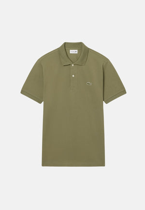 LACOSTE Polo a manica corta verde mimetico per uomo e donna con patch logo coccodirllo 1212 BMY LACOSTE 