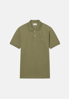 LACOSTE Polo a manica corta verde mimetico per uomo e donna con patch logo coccodirllo 1212 BMY LACOSTE 