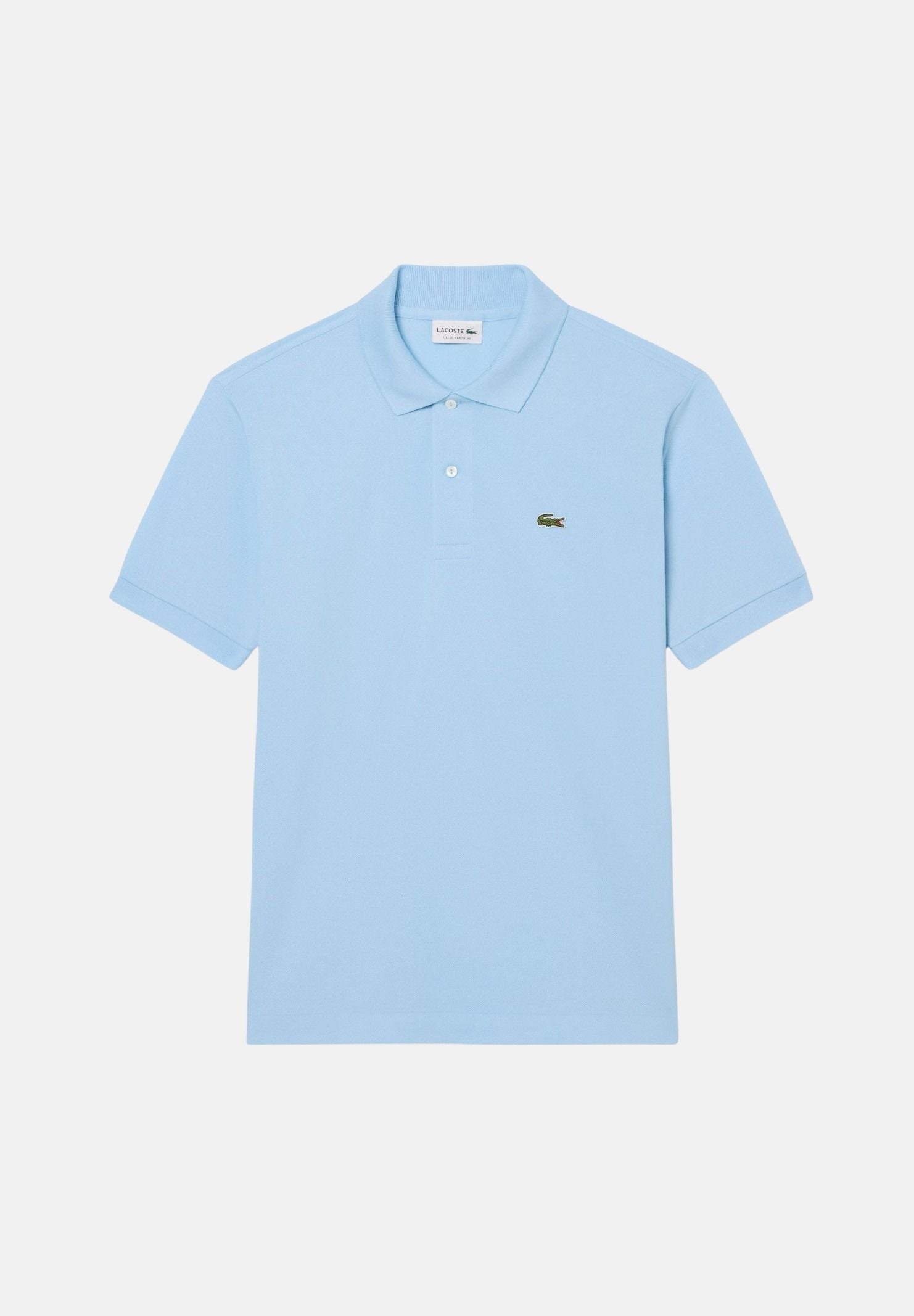 LACOSTE Polo a manica corta azzurra per uomo e donna con patch logo coccodirllo 1212 HBP LACOSTE 
