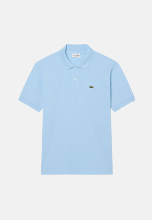 LACOSTE Polo a manica corta azzurra per uomo e donna con patch logo coccodirllo 1212 HBP LACOSTE 