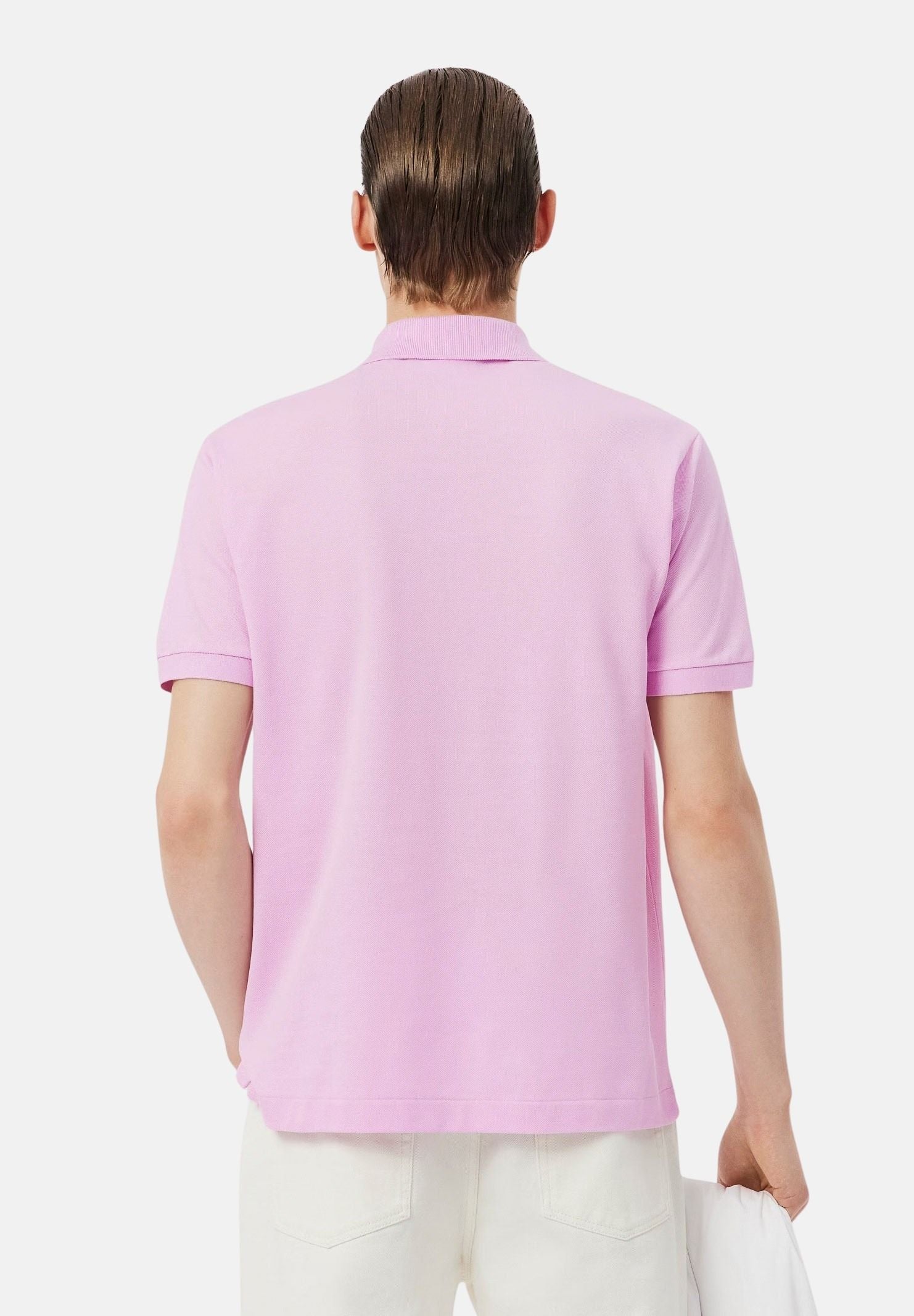 LACOSTE  Polo rosa per uomo e donna con patch logo coccodirllo 1212 Z4H LACOSTE 