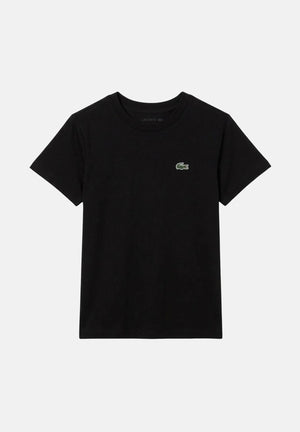 LACOSTE T-shirt manica corta nera per bambino e bambina con logo ricamato sul petto. 847232 K96 LACOSTE 