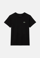 LACOSTE T-shirt manica corta nera per bambino e bambina con logo ricamato sul petto. 847232 K96 LACOSTE 