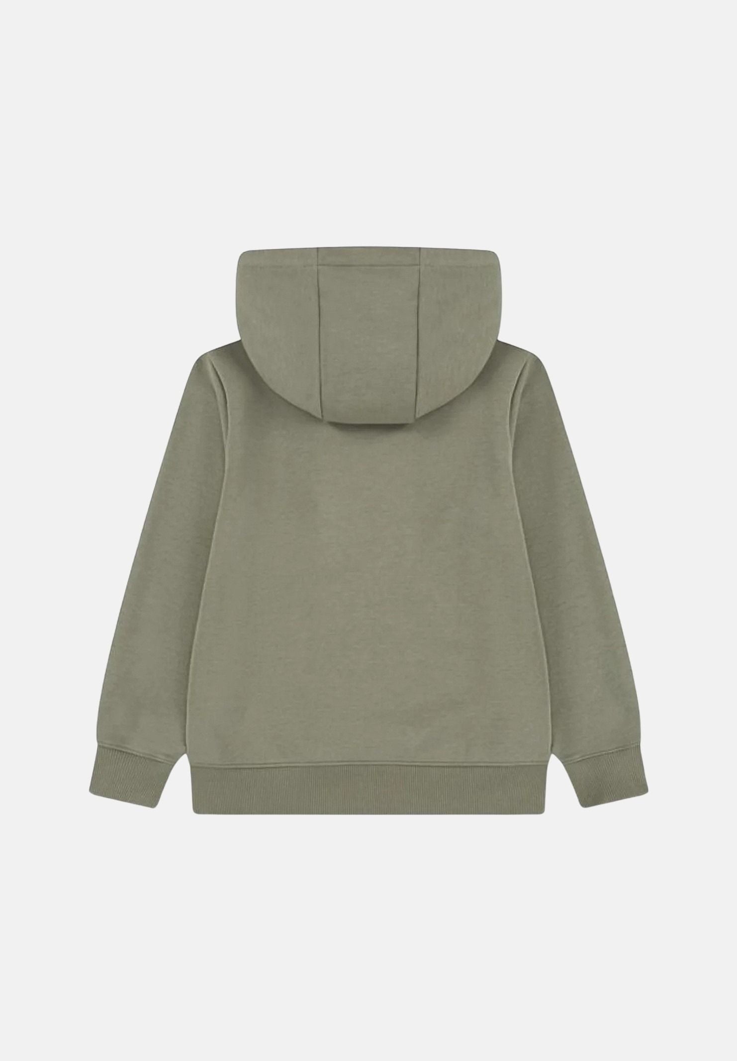 LACOSTE Felpa con cappuccio verde oliva per  bambino e bambina con  tasca a marsupio frontale. 847883 BMY LACOSTE 