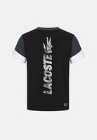 LACOSTE T-shirt mnica corta  multicolore per  bambino e bambina con blocchi di colore e logo ricamato 947672 K96 LACOSTE 