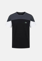 LACOSTE T-shirt mnica corta  multicolore per  bambino e bambina con blocchi di colore e logo ricamato 947672 K96 LACOSTE 