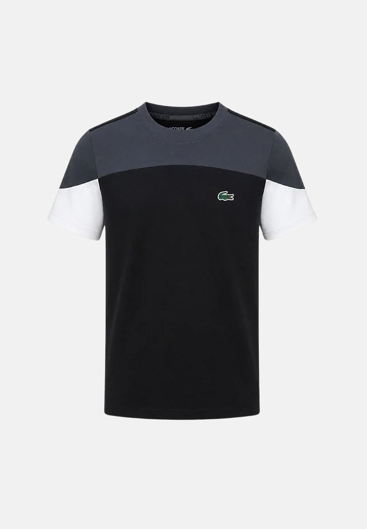 LACOSTE T-shirt mnica corta  multicolore per  bambino e bambina con blocchi di colore e logo ricamato 947672 K96 LACOSTE 