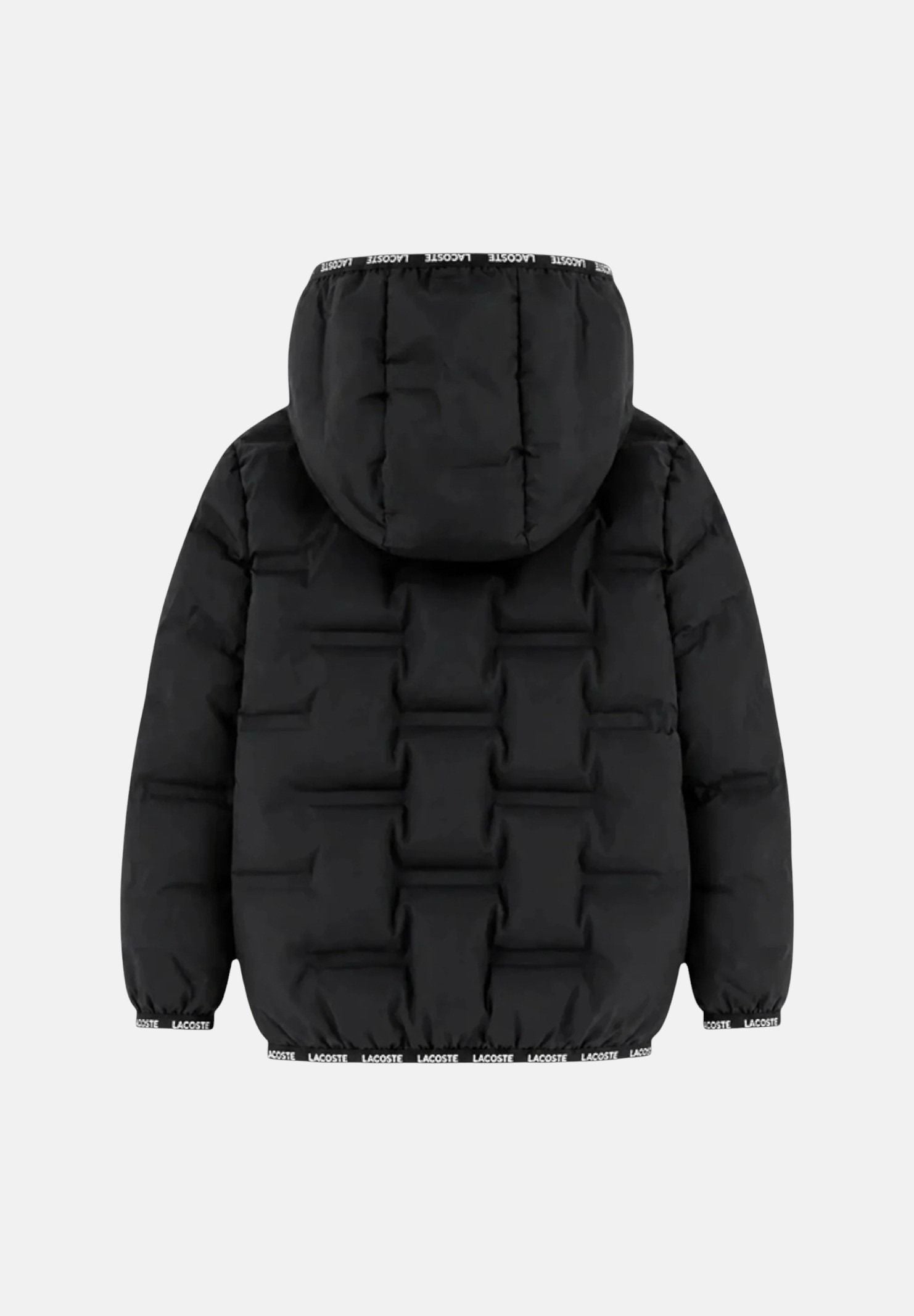 LACOSTE Piumino HOODED PUFFER JACKET K96 nero per bambino e bambina 947769 K96 LACOSTE 