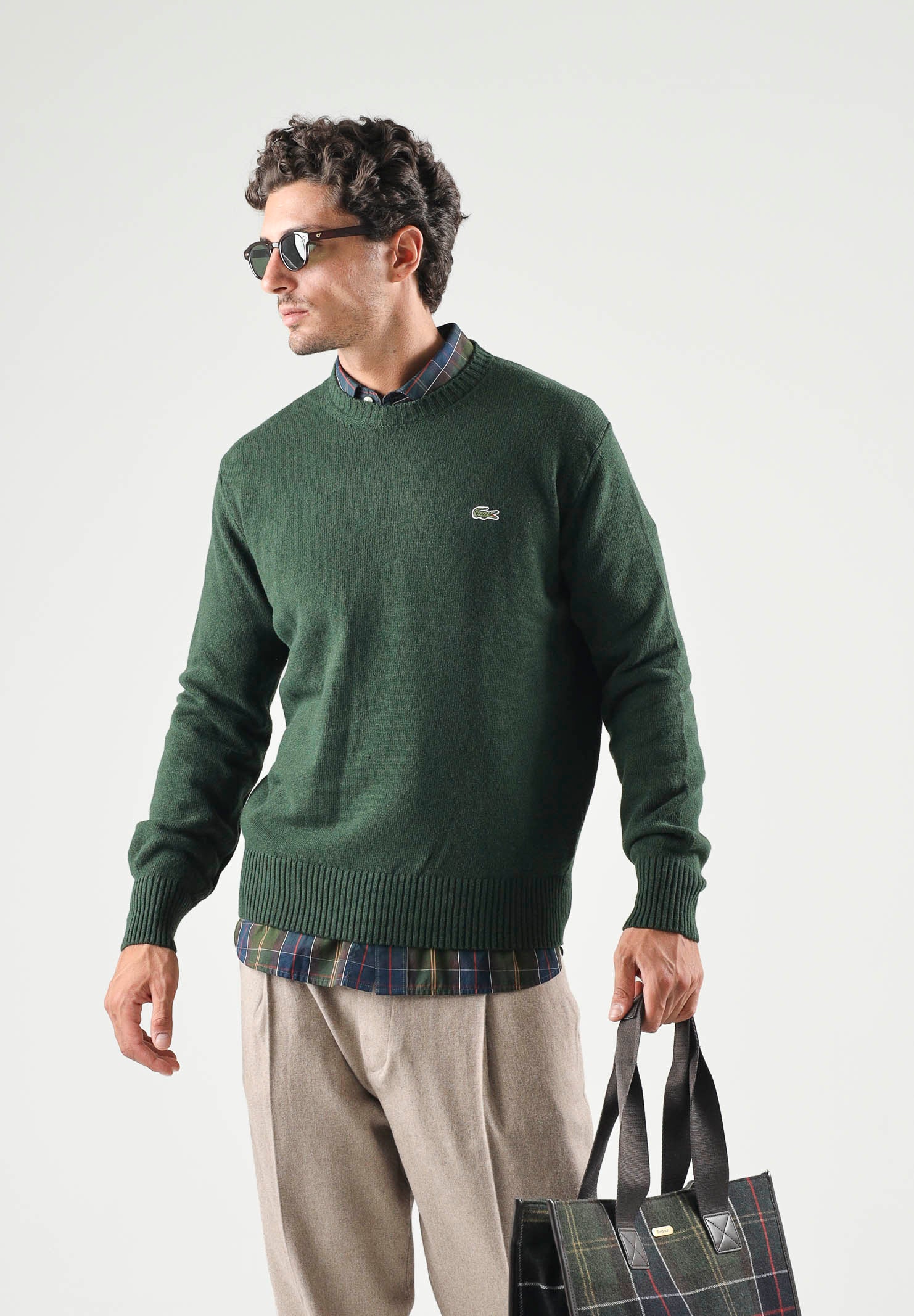 Maglia girocollo regular fit autunno inverno AH2916 YZP LACOSTE 