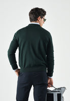 LACOSTE maglia girocollo verde scuro da uomo con iconico logo coccodrillo laterale AH3225 YZP LACOSTE 