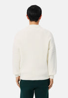 LACOSTE Polo  ZIP COLLAR KNIT  bianco da uomo in maglia con colletto aperto AH8574 70V LACOSTE 