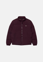 LACOSTE Piumino  bordeaux scuro da uomo, regular fit, imbottito in piuma, con zip frontale e tasche con zip. BH5154 3KE LACOSTE 
