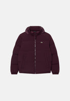 LACOSTE Piumino  bordeaux scuro da uomo, regular fit, imbottito in piuma, con zip frontale e tasche con zip. BH5154 3KE LACOSTE 