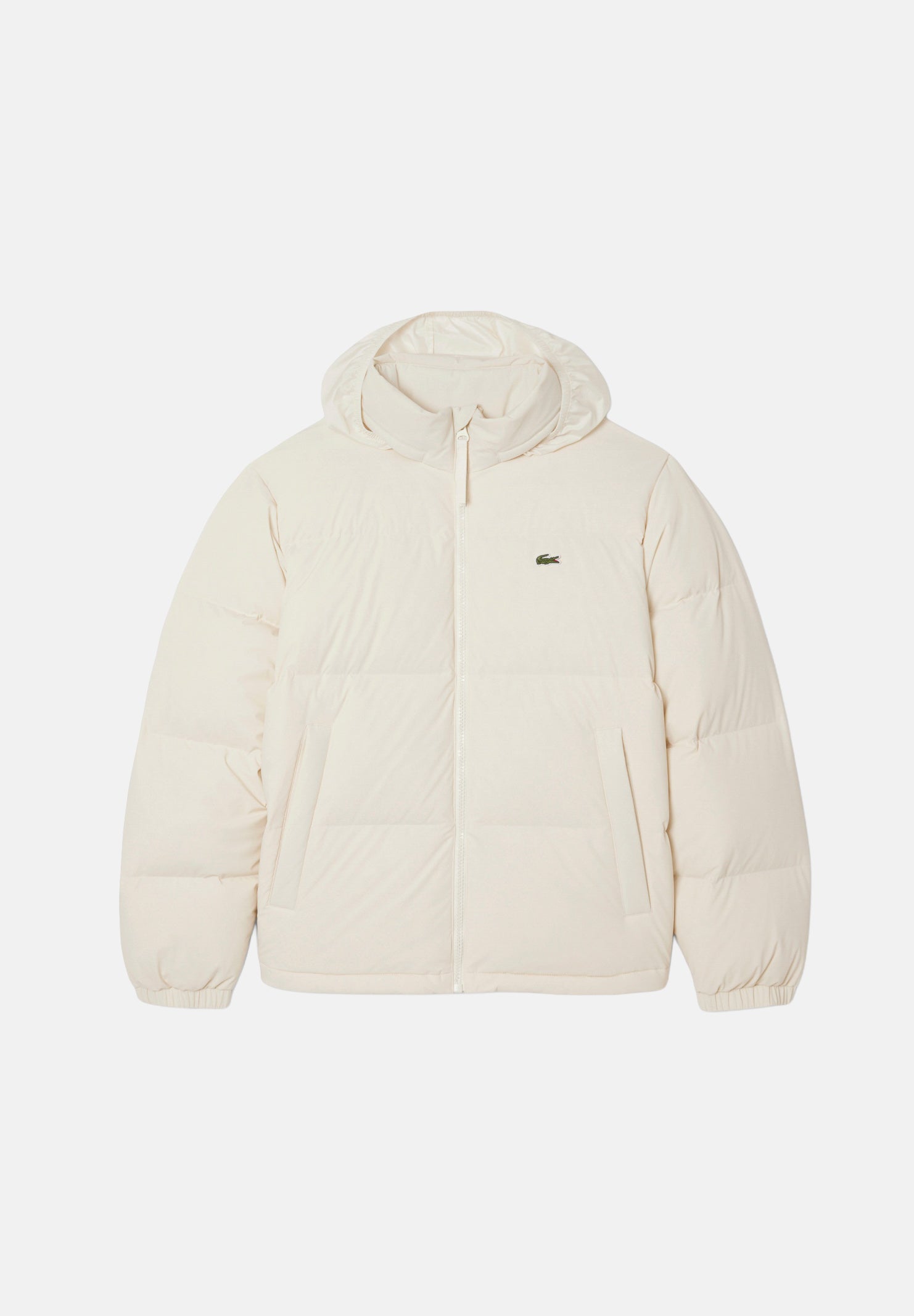 LACOSTE Piumino WATER-REPELLENT panna da uomo con trapuntatura imbottita BH5154 XFJ LACOSTE 