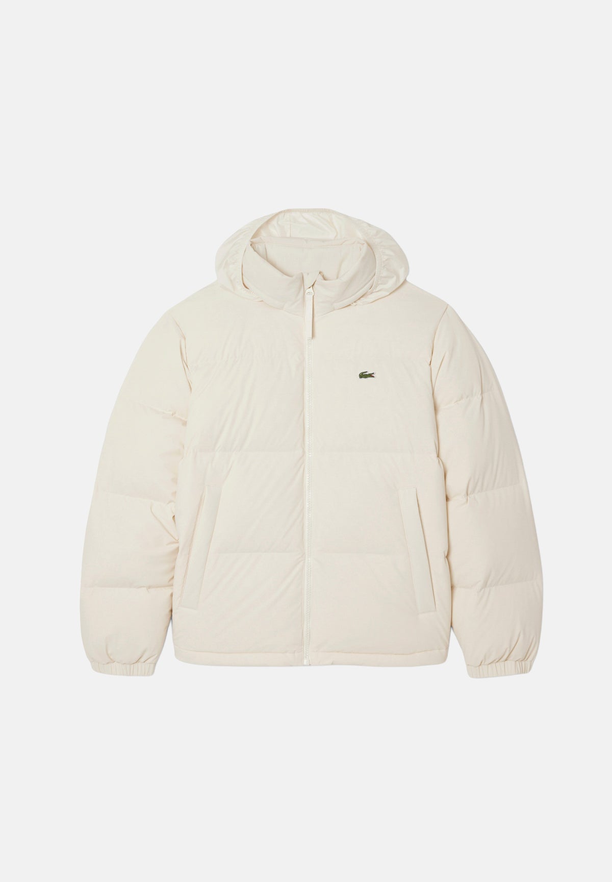 LACOSTE Piumino WATER-REPELLENT panna da uomo con trapuntatura imbottita BH5154 XFJ LACOSTE 