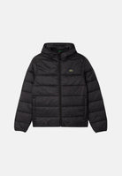 LACOSTE Giubbotto trapuntato  nero da uomo in taffetà idrorepellente, con cappuccio imbottito, zip frontale e tasche con zip.<BR/> BH6763 C31 LACOSTE 