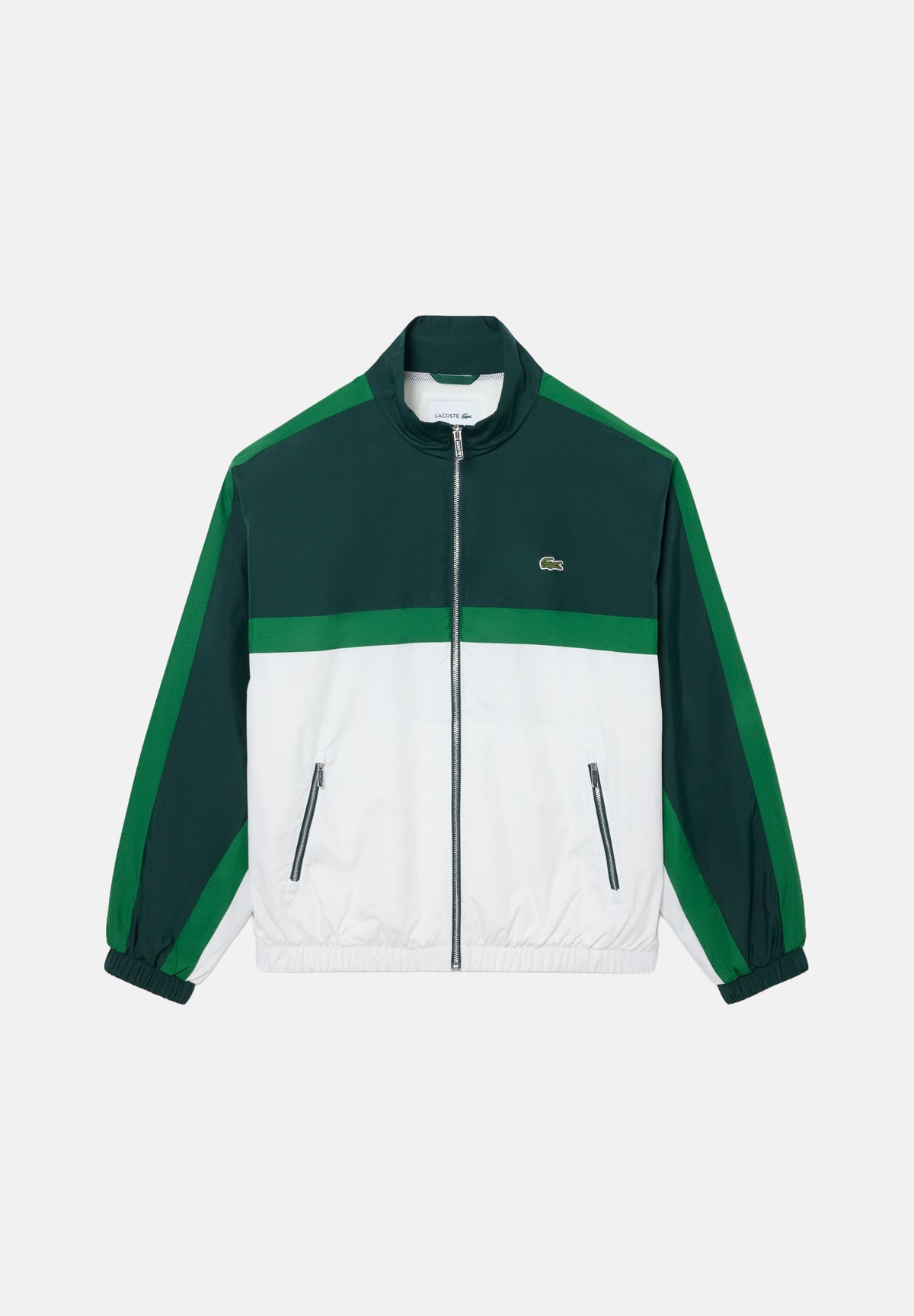 LACOSTE Giacca a vento COLORBLOCK TRACK verde da uomo con design bicolore BH8704 TE2 LACOSTE 