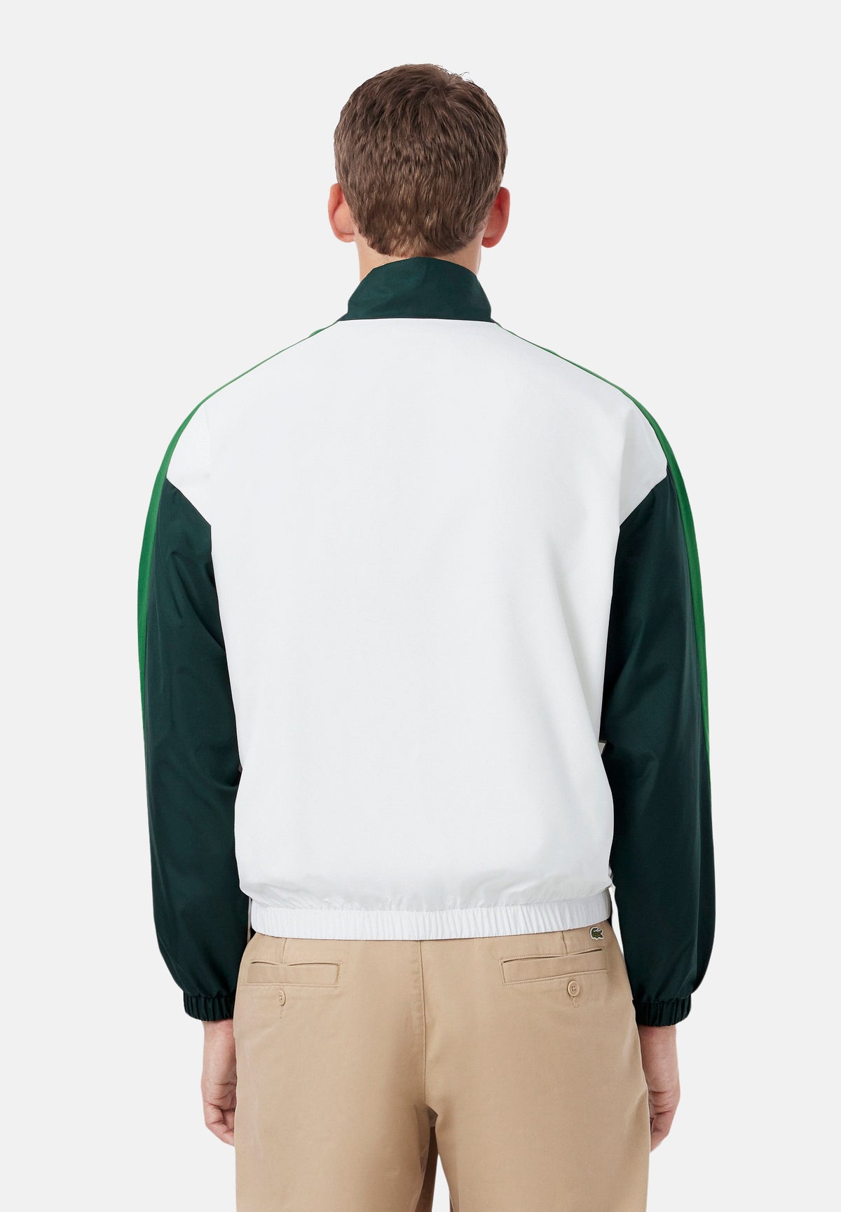 LACOSTE Giacca a vento COLORBLOCK TRACK verde da uomo con design bicolore BH8704 TE2 LACOSTE 