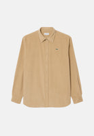 LACOSTE Camicia manica lunga  OXFORD COTTON  beige per uomo con colletto classico e taschino. CH8821 02S LACOSTE 