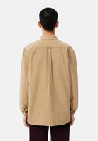 LACOSTE Camicia manica lunga  OXFORD COTTON  beige per uomo con colletto classico e taschino. CH8821 02S LACOSTE 