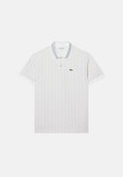 LACOSTE Polo jacquard grigio/bianco da uomo con motivo monogramma DH1417 4IW LACOSTE 