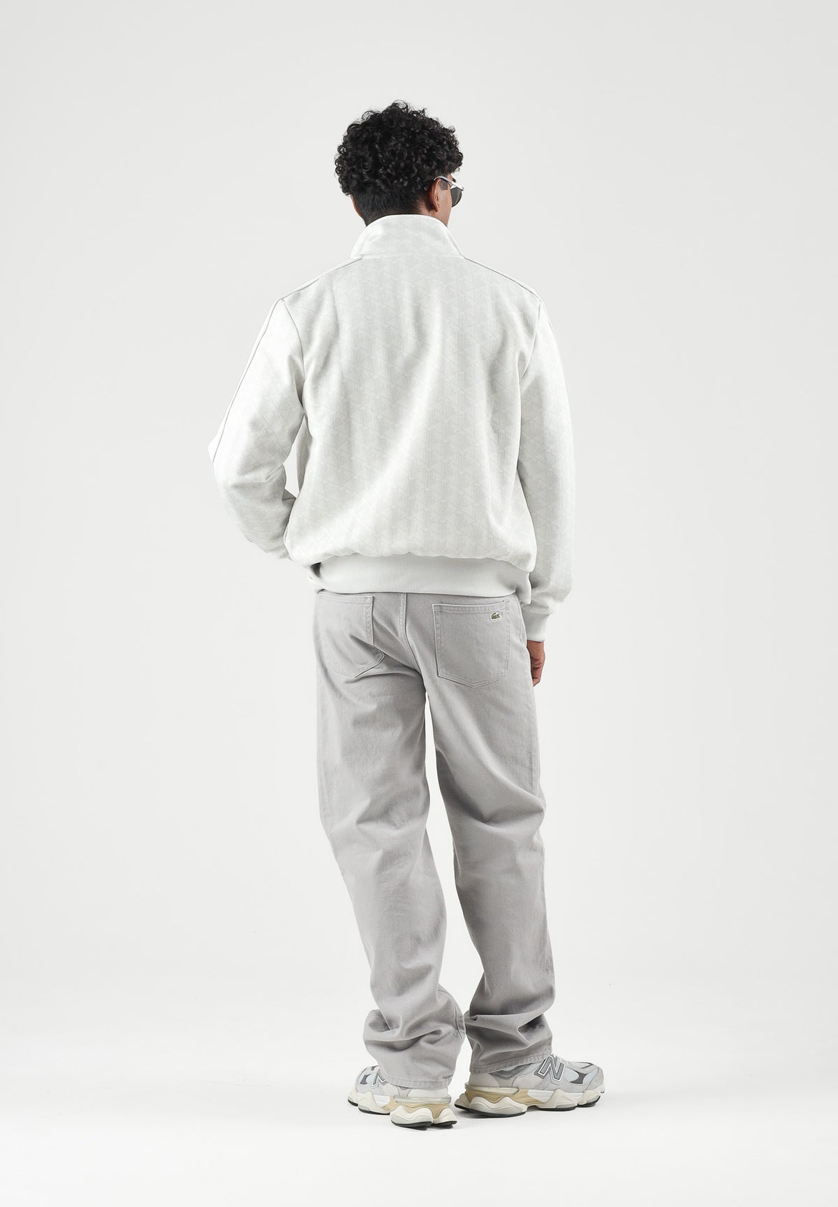 LACOSTE Jeans grigio per uomo con passanti per cintura e classico design a cinque tasche. HH2321 6SY LACOSTE 