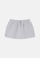 LACOSTE Gonna corta DOUBLE-FACE JERSEY SKIRT grigia da donna con fascia elastica in vita JF8668 CCA LACOSTE 