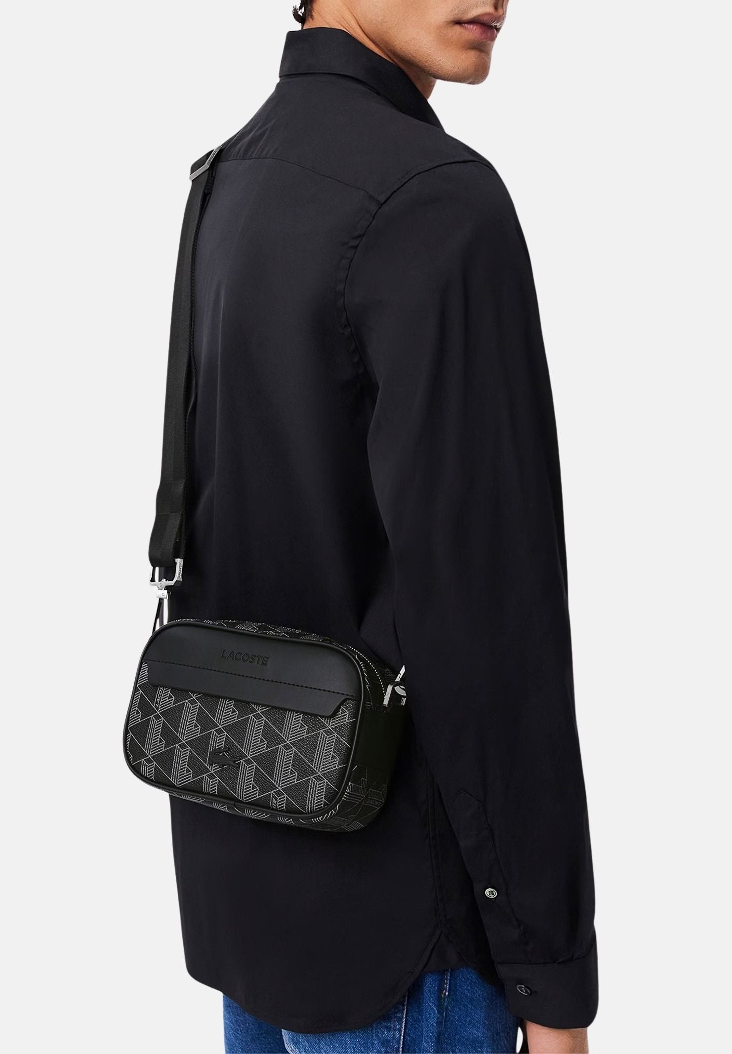 LACOSTE Borsello The Blend nero da uomo NH3650 H45 LACOSTE 