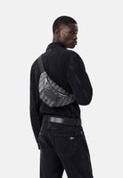 LACOSTE MarsupioTHE BLEND WAIST BAG nero da uomo con motivo monogram NH3651 H45 LACOSTE 